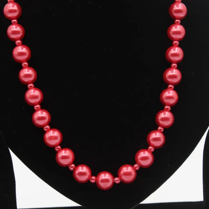 Pink Color Glass Fancy Mala/Necklace For Women - 8" | Spiritual & Elegant Jewelry
