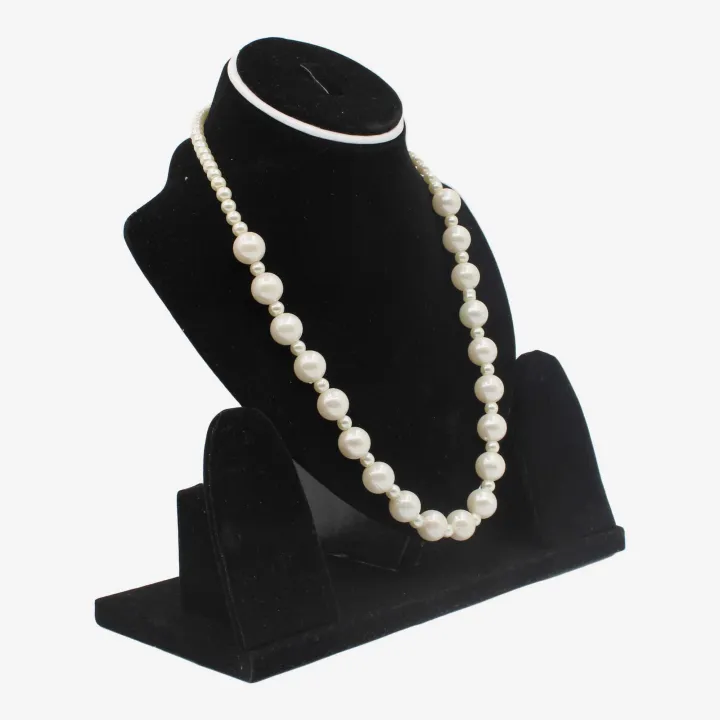 White Color Fancy Moti Mala/Necklace For Women 8"