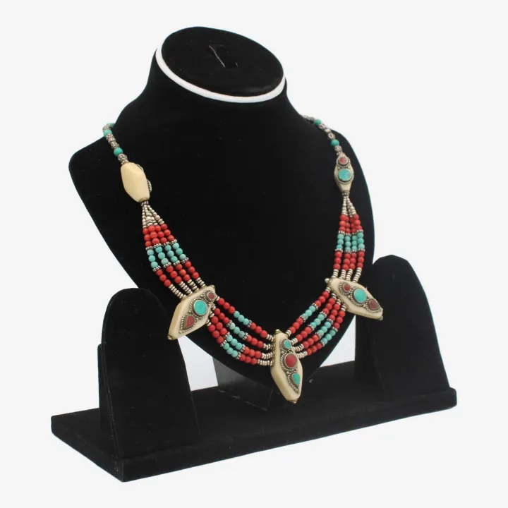 Multicolor Astha Dhatu Necklace/Mala for Women 12" – Spiritual Protection, Emotional Healing, and Prosperity