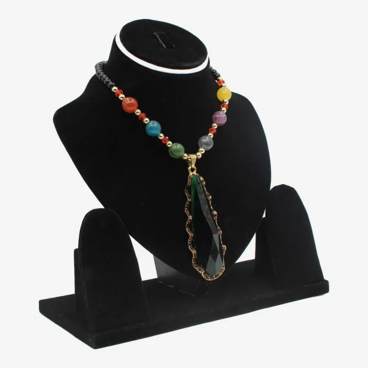 Multicolor Astha Dhatu Necklace/Mala for Women 10" – Spiritual Healing, Astrological Protection, and Prosperity