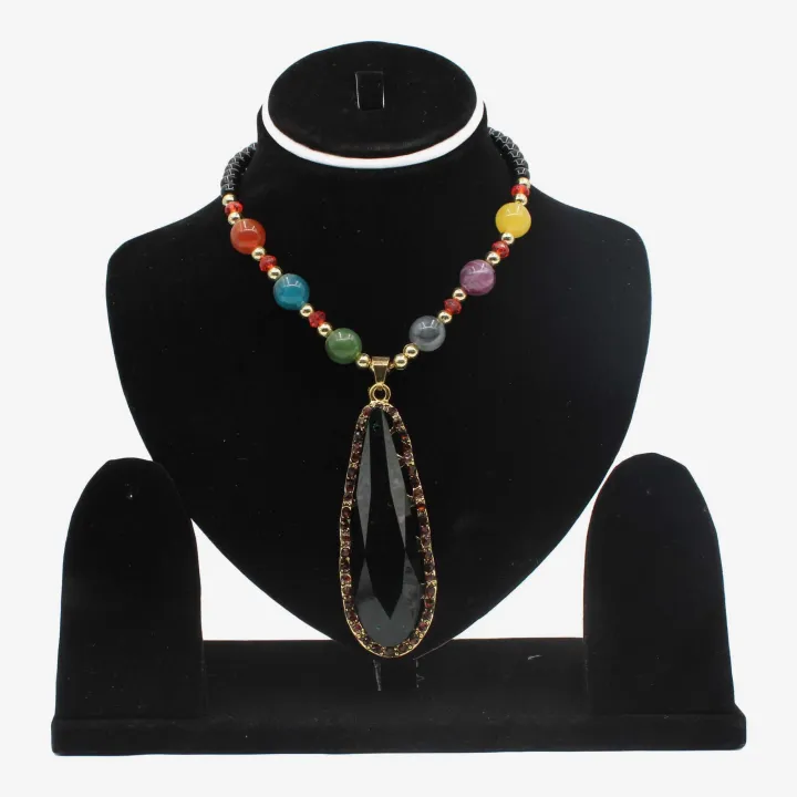 Multicolor Astha Dhatu Necklace/Mala for Women 10" – Spiritual Healing, Astrological Protection, and Prosperity