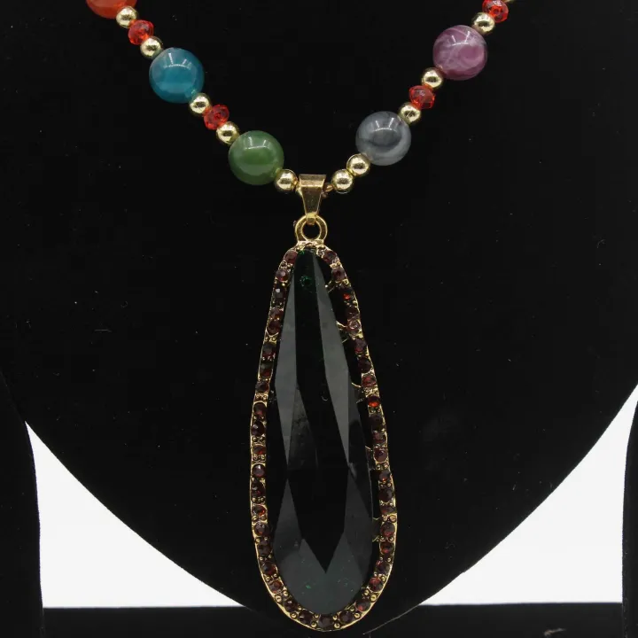 Multicolor Astha Dhatu Necklace/Mala for Women 10" – Spiritual Healing, Astrological Protection, and Prosperity