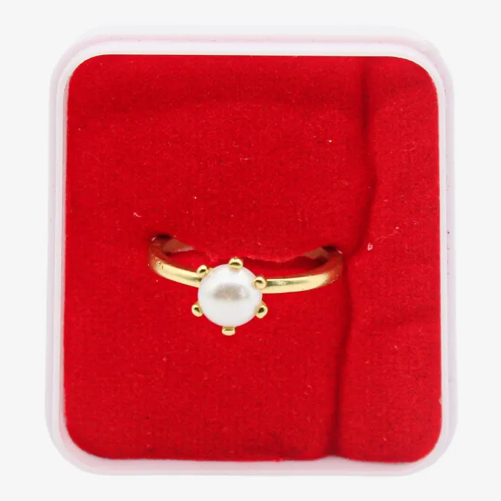 Unisex Golden Color Stoned Ashta Dhatu Ring (Size 18) – Sacred Eight-Metal Remedy Ring