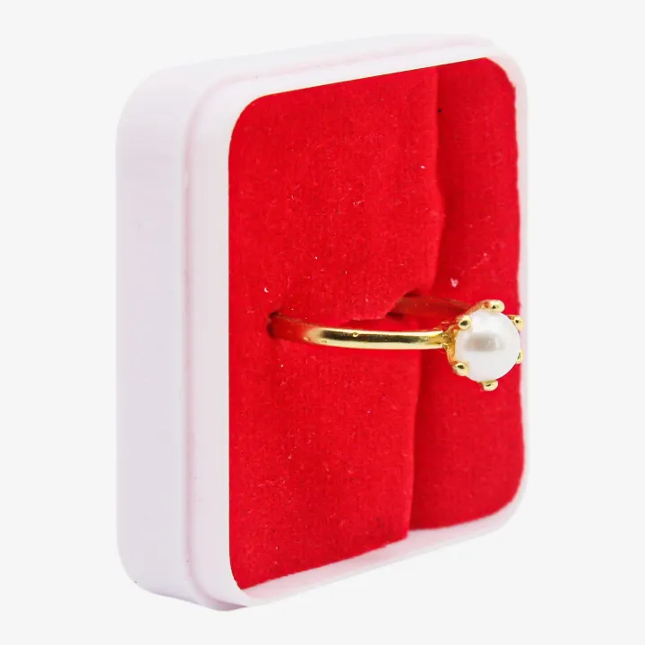 Unisex Golden Color Stoned Ashta Dhatu Ring (Size 18) – Sacred Eight-Metal Remedy Ring