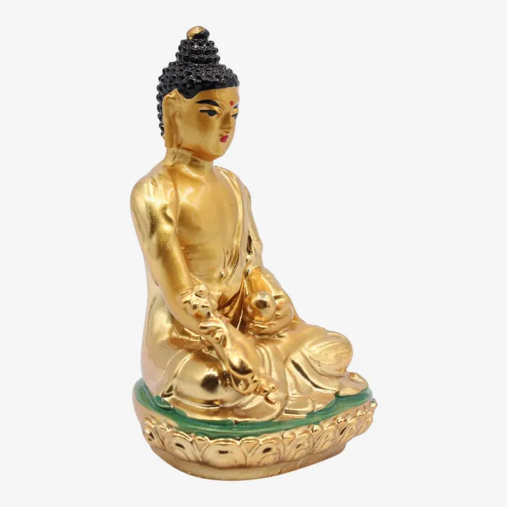 Golden Color Buddha Statue (4”) – Peace, Prosperity & Positive Energy Figurine