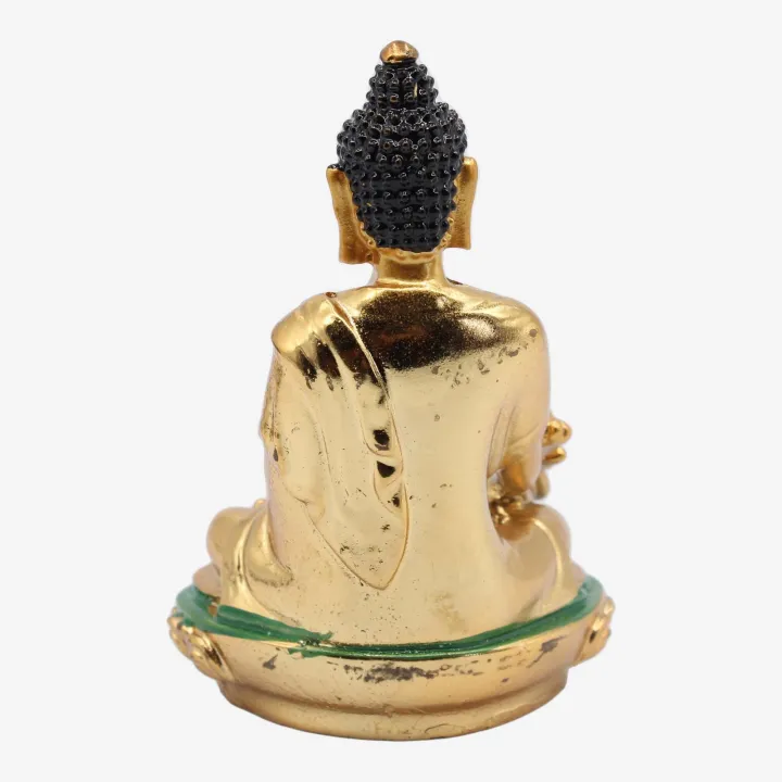 Golden Color Buddha Statue (4”) – Peace, Prosperity & Positive Energy Figurine