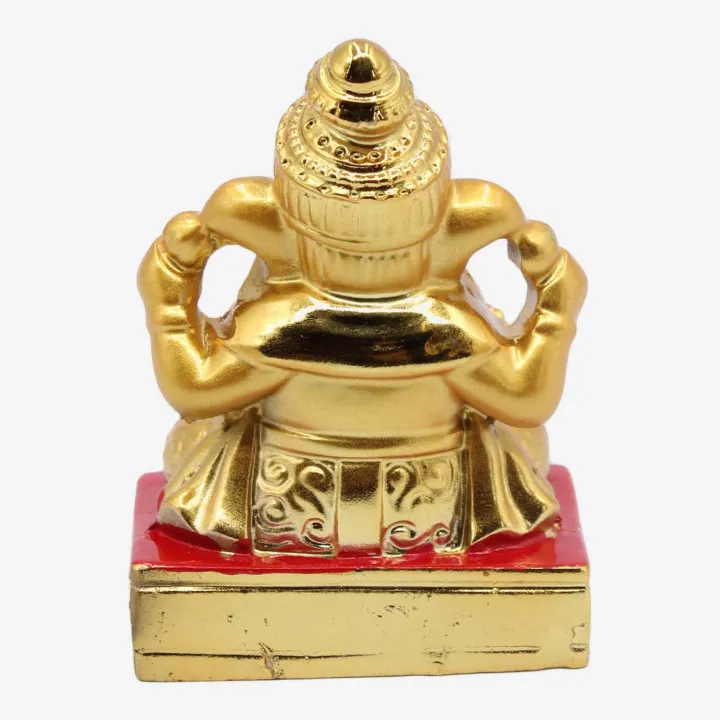 Golden Color Ganesha Statue (3”) – Wisdom, Prosperity & Obstacle Remover Figurine