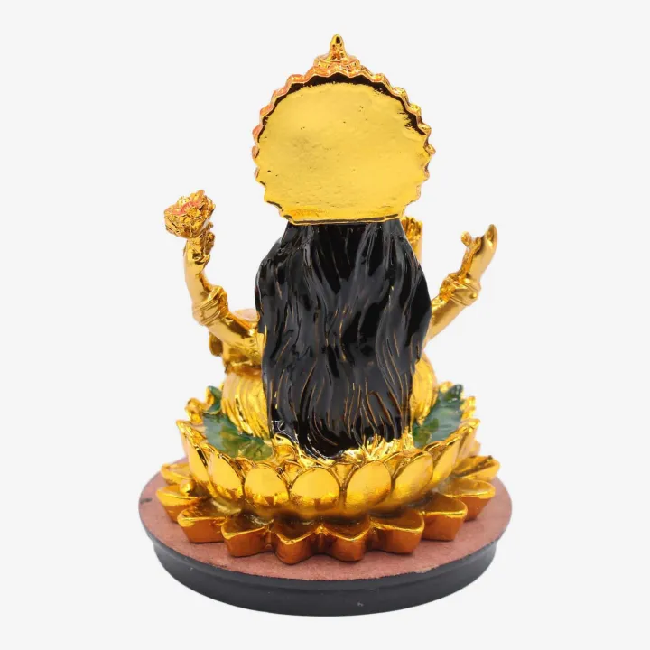 Golden Color Laxmi Statue (4”) – Wealth, Prosperity & Abundance Figurine