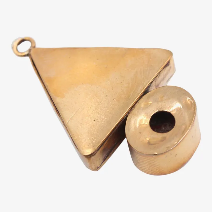 Unisex Golden Color Astha Dhatu Pendant with Mangal Yantra – Protection, Courage & Positive Energy