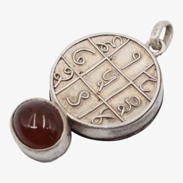 Unisex Golden Color Astha Dhatu Pendant with Sani Yantra – Protection, Stability & Positive Energy