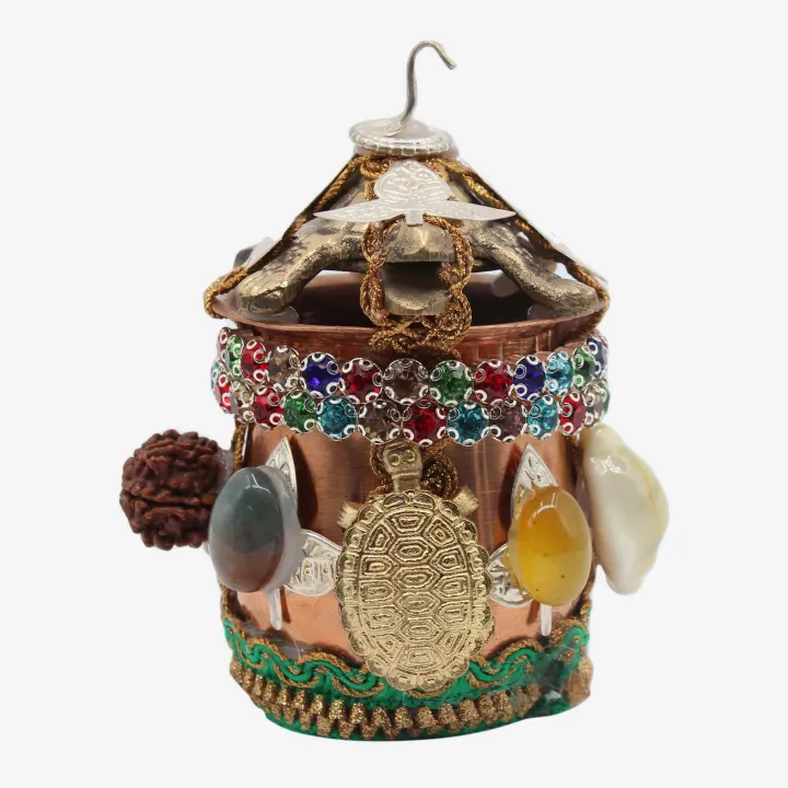 Copper Vastu Kalash with Copper Plate 2" – Prosperity, Positive Energy & Harmony